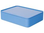 Smart-organiser Han Allison box met binnenschaal en deksel  hemels blauw, stapelbaar