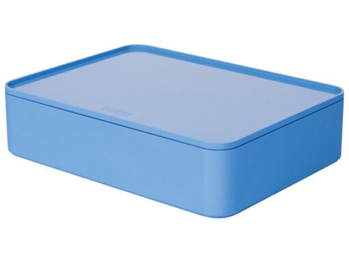 Smart-organiser Han Allison box met binnenschaal en deksel  hemels blauw, stapelbaar