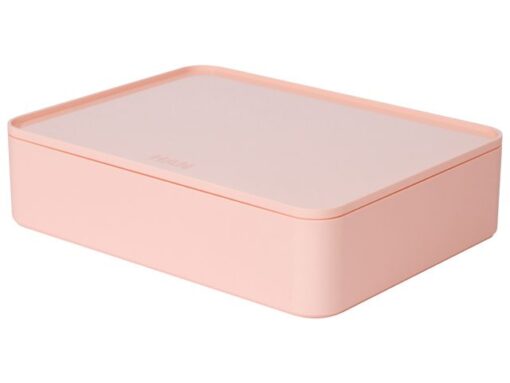 Smart-organiser Han Allison box met binnenschaal en deksel  flamingo roze, stapelbaar