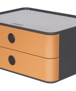 Smart-box Han Allison met 2 lades caramel bruin, stapelbaar