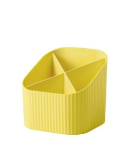 Pennenkoker HAN Re-X-LOOP 4-vaks, geel 100% gerecycled      materiaal