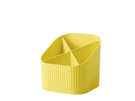 Pennenkoker HAN Re-X-LOOP 4-vaks, geel 100% gerecycled      materiaal