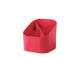 Pennenkoker HAN Re-X-LOOP 4-vaks, rood 100% gerecycled      materiaal