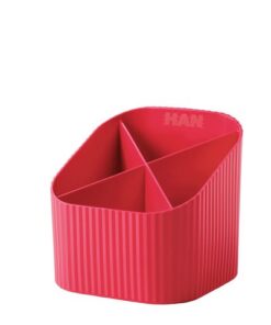 Pennenkoker HAN Re-X-LOOP 4-vaks, rood 100% gerecycled      materiaal