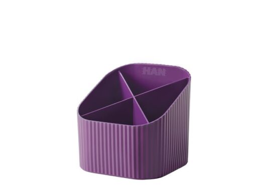Pennenkoker HAN Re-X-LOOP 4-vaks, lila 100% gerecycled      materiaal