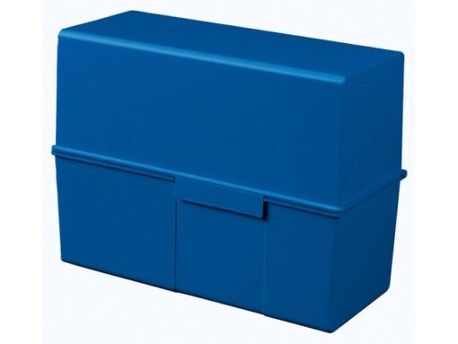 Kaartenbak HAN breed A5 kunststof blauw