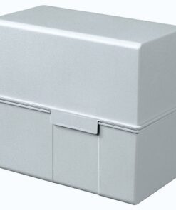 Kaartenbak HAN breed A6 kunststof lichtgrijs