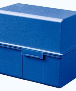 Kaartenbak HAN breed A7 kunststof blauw