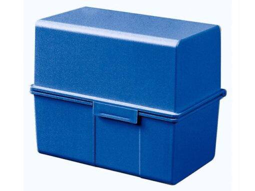 Kaartenbak HAN breed A7 kunststof blauw