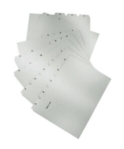 Tabkaart HAN A-Z breed A7 lichtgrijs
