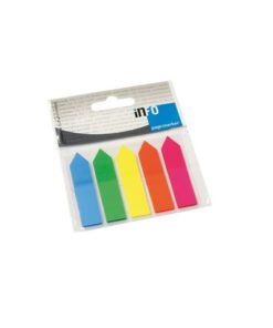 Info Notes Info Page Markers arrow film 12x50mm, 5 kleuren
