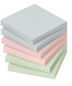 Info Notes 75x75mm assorti pastel pak a 6 blok