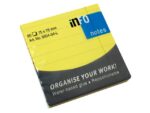 Info Notes 75x75mm fel geel blok a 80 vel gelinieerd