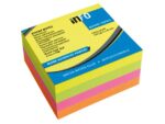 Powernotes info notes 75x75mm ass. felle kleuren blok a 320 vel.