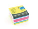 Info Notes 75x75mm assorti felle kleuren blok a 450 vel
