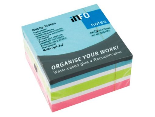 Info Notes 75x75mm mix blok a 400 vel