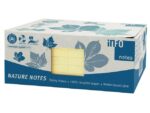Info Notes 125x75mm geel recycled doos a 12 blok