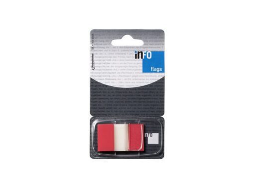 Info Notes Info flags 25x43mm rood blister à 50 stuks