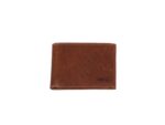 Portefeuille Mika bruin RFID. Leer. 12x9,5x2,5cm