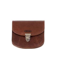 Portefeuille Mika bruin RFID. Leer. 10x10x2cm