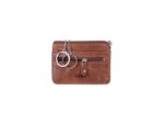 Sleuteletui Mika bruin RFID. Leer. 11x8x1cm