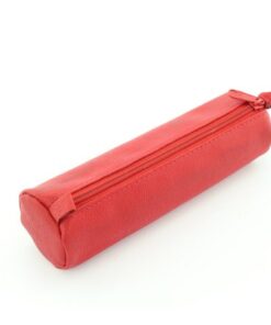 Pennenetui Alassio echt leer rood