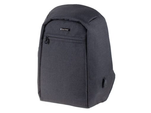 Lightpack Rugzak Lightpak SAFEBAG antraciet polyester