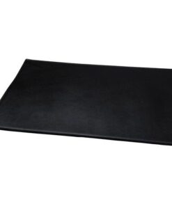Bureauonderlegger Alassio echt leer. zwart 65x45cm