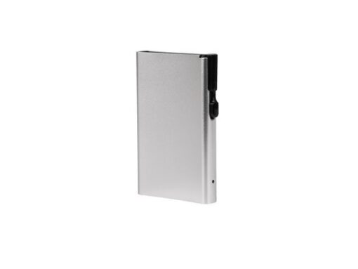 Pasjeshouder Clicksafe aluminium zilver RFID 8 pasjes