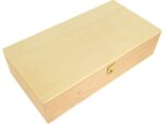 Tekendoos beukenhout Kangaro 3-vaks ongelakt, formaat       24x12,5x6 cm