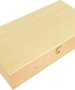 Tekendoos beukenhout Kangaro 3-vaks ongelakt, formaat       24x12,5x6 cm