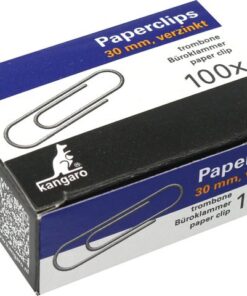 Kangaro KTC Paperclip Kangaro 30mm, rond, doosje à 100 stuks, verzinkt