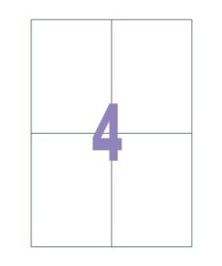 Kangaro KTC Etiket Kangaro ILK 105x148mm doos à 100 vel, 4 etiketten    per A4 vel