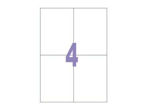 Kangaro KTC Etiket Kangaro ILK 105x148mm doos à 100 vel, 4 etiketten    per A4 vel
