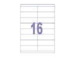 Kangaro KTC Etiket Kangaro ILK 105x35mm, doos à 100 vel, 16 etiketten   per A4 vel
