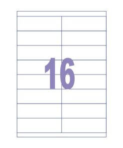 Kangaro KTC Etiket Kangaro ILK 105x35mm, doos à 100 vel, 16 etiketten   per A4 vel