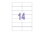 Kangaro KTC Etiket Kangaro ILK 105x42,4mm, doos à 100 vel, 14 etiketten per A4 vel