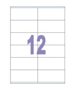 Kangaro KTC Etiket Kangaro ILK 105x48mm, doos à 100 vel, 12 etiketten   per A4 vel