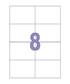 Kangaro KTC Etiket Kangaro ILK 105x74mm, doos à 100 vel, 8 etiketten    per A4 vel