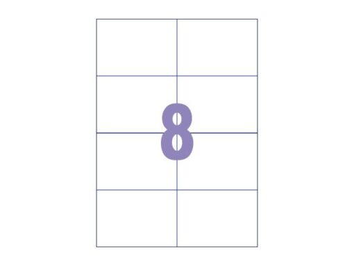 Kangaro KTC Etiket Kangaro ILK 105x74mm, doos à 100 vel, 8 etiketten    per A4 vel
