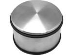 Kangaro KTC Deurstopper Kangaro metaal, hoog, chroom, 1800 gram,        afmeting: Ø11x7cm hoog