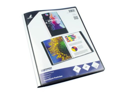 Kangaro KTC Showalbum Kangaro A4, PP, 10 tassen, zwart met insteek