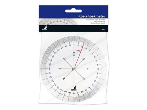 Koershoekmeter Kangaro kunststof transparant diam. 126mm