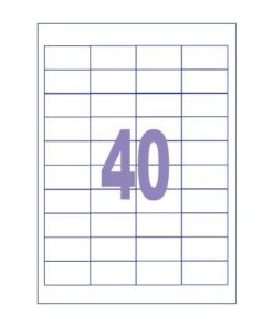 Kangaro KTC Etiket Kangaro ILK 48,5x25,4mm doos à 100 vel 40 etiketten  per A4 vel