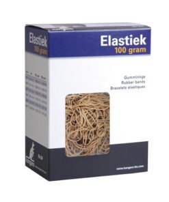 Kangaro KTC Elastiek Kangaro nr. 16 60x1,5mm 100 gram naturel