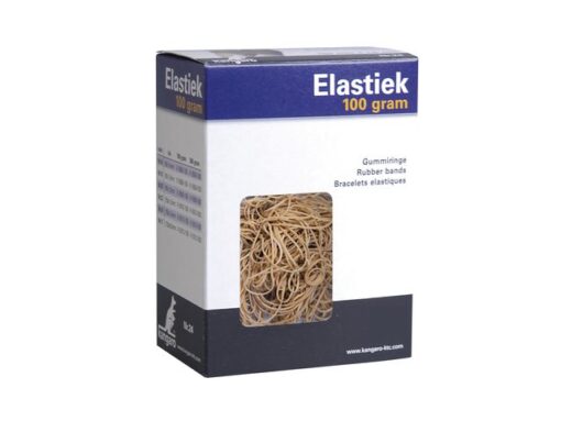 Kangaro KTC Elastiek Kangaro nr. 20 90x1,5mm 100 gram naturel
