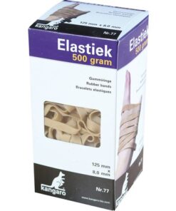 Kangaro KTC Elastiek Kangaro nr. 77 125x8,0mm 500 gram naturel
