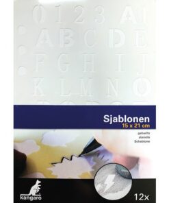 Sjablonen Kangaro 12 stuks 15x21cm assorti