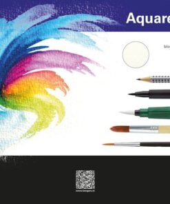 Aquarelpapier Kangaro blok 24x32cm 300 grams 16 vel roomwit