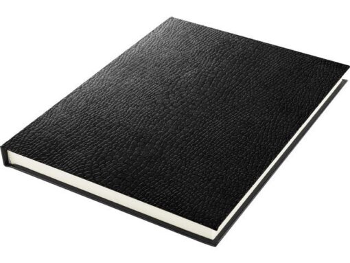 Schetsboek Kangaro A5 creme 120 grams blanco papier, 140 blz hard cover imprint slang, zwart